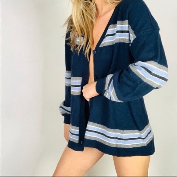 Democracy Girlfriend Striped Cardigan  - Picture 3 of 3